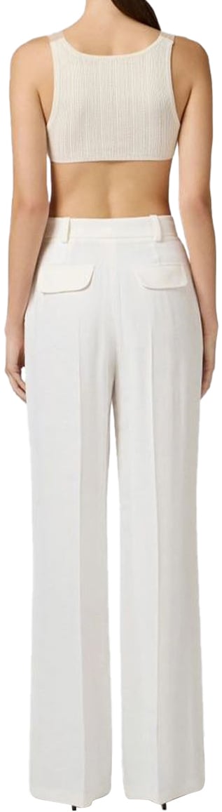 Elisabetta Franchi Trousers Cyan Cyaan