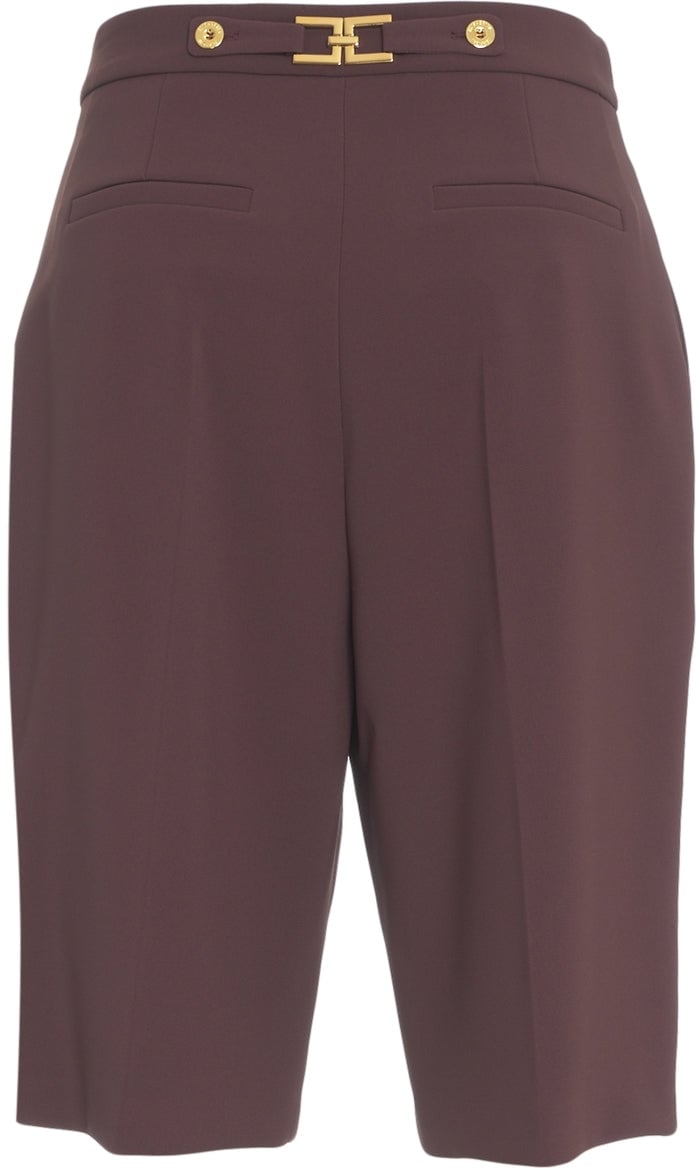 Elisabetta Franchi Bermuda shorts with decorative buttons Divers