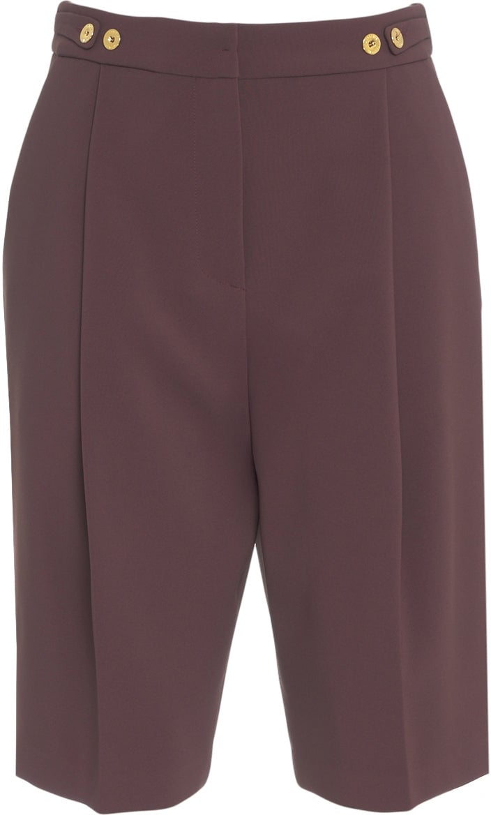 Elisabetta Franchi Bermuda shorts with decorative buttons Divers