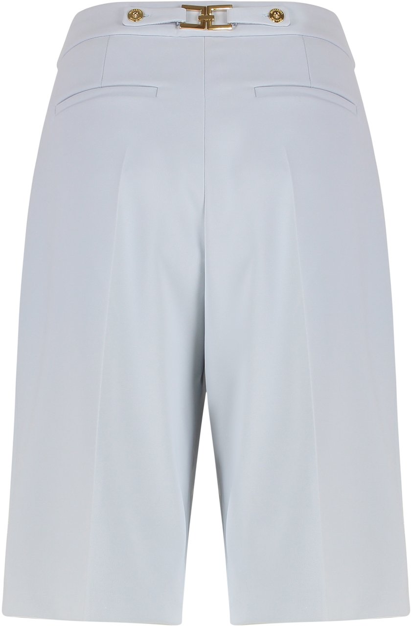 Elisabetta Franchi Bermuda in crêpe Grijs