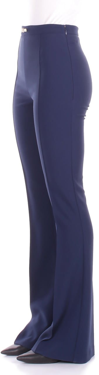 Elisabetta Franchi Trousers Blue Blauw