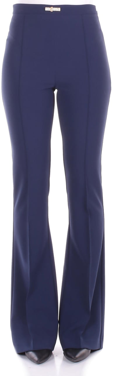 Elisabetta Franchi Trousers Blue Blauw