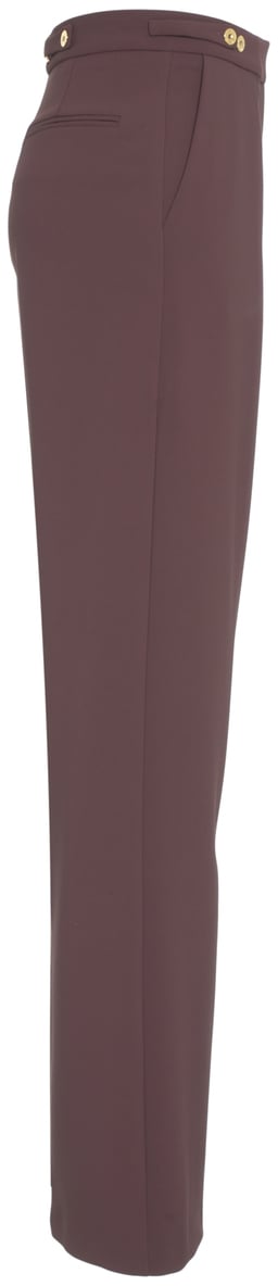 Elisabetta Franchi Pantaloni ampi con pieghe Rood