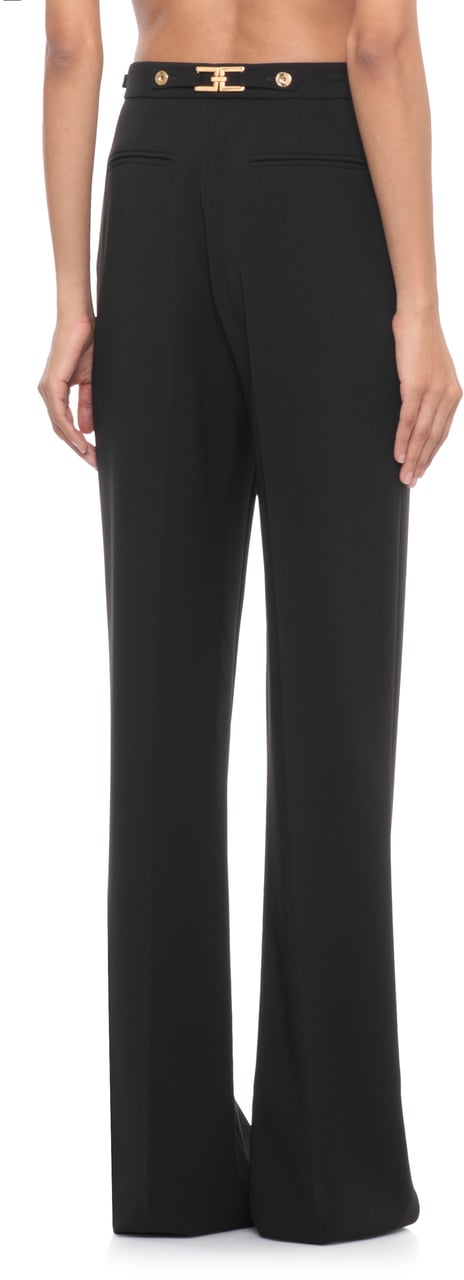 Elisabetta Franchi Trousers Black Zwart