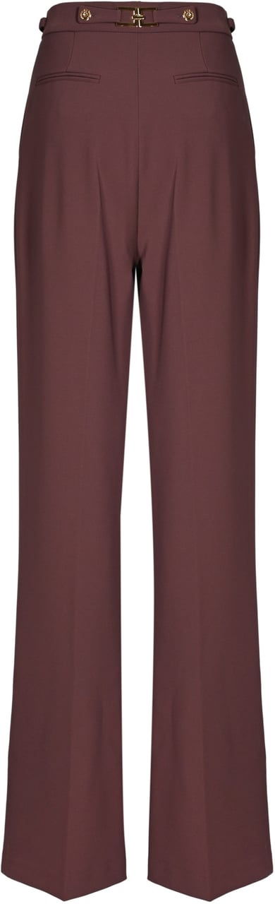 Elisabetta Franchi Trousers Merlot Rood