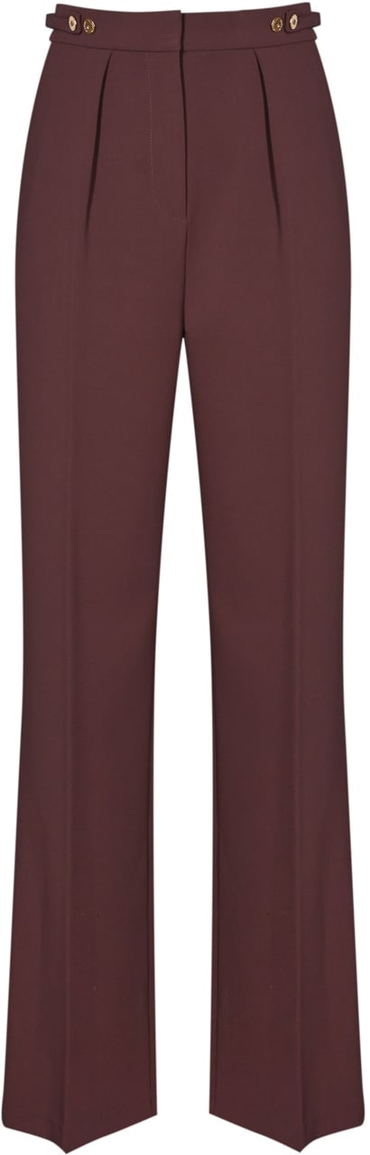 Elisabetta Franchi Trousers Merlot Rood
