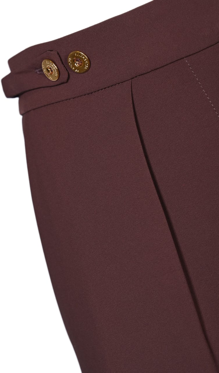 Elisabetta Franchi Trousers Merlot Rood