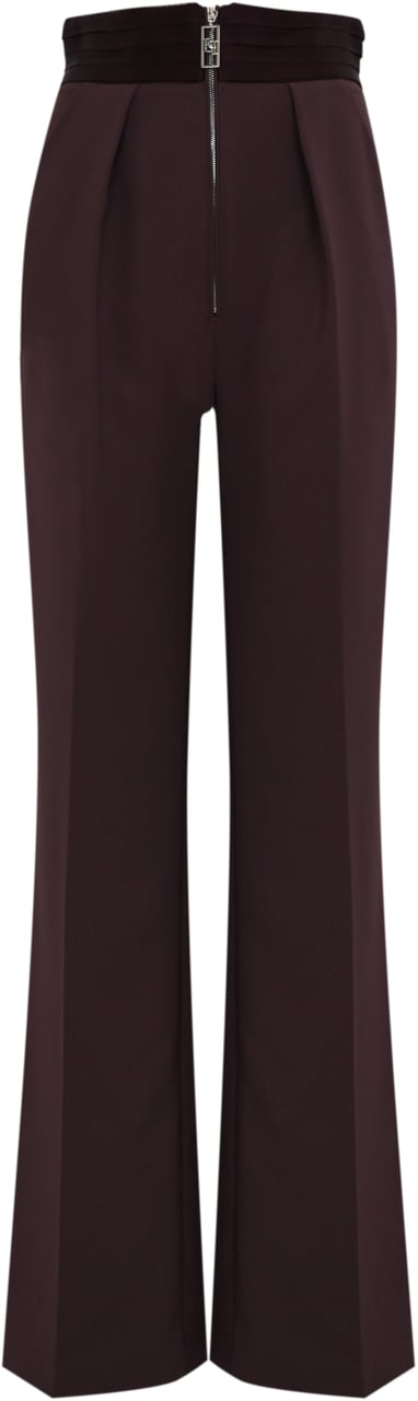 Elisabetta Franchi Trousers Merlot Rood