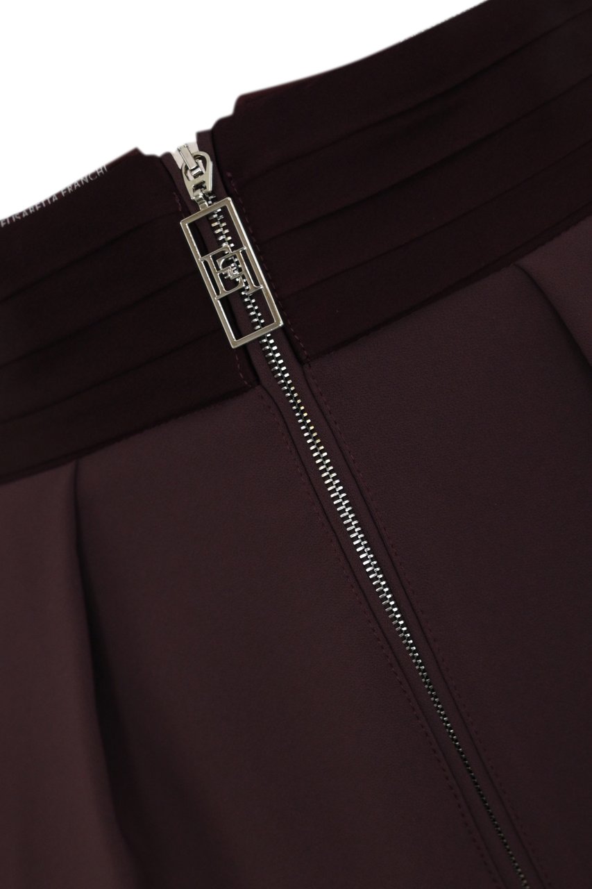 Elisabetta Franchi Trousers Merlot Rood
