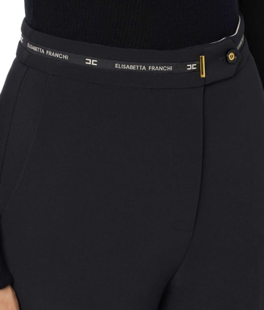 Elisabetta Franchi Trousers Black Zwart