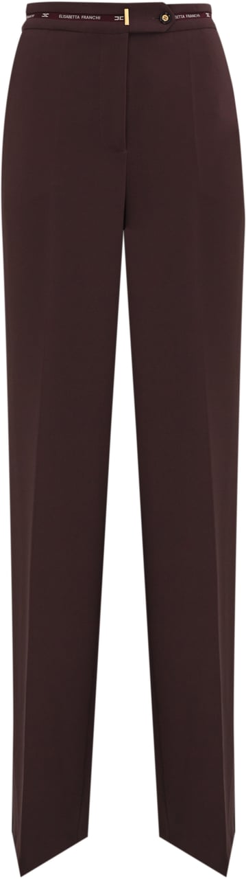 Elisabetta Franchi Trousers Merlot Rood