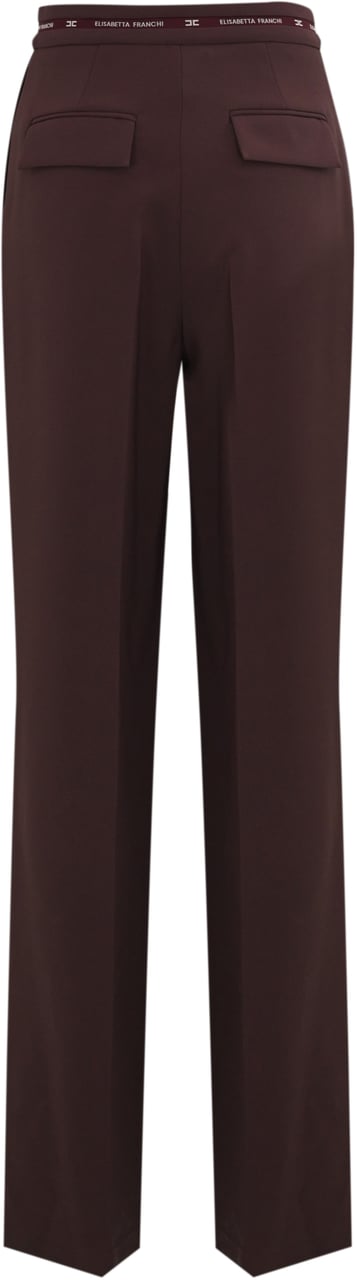 Elisabetta Franchi Trousers Merlot Rood