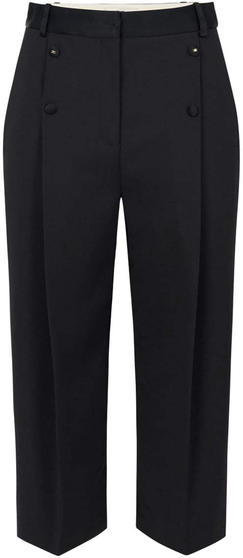 Elisabetta Franchi Trousers Black Zwart