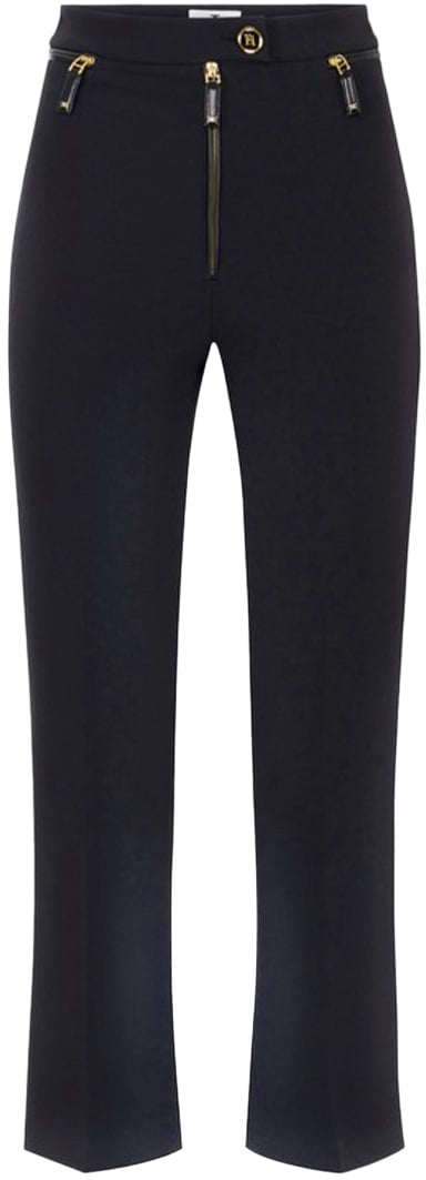 Elisabetta Franchi Trousers Black Zwart