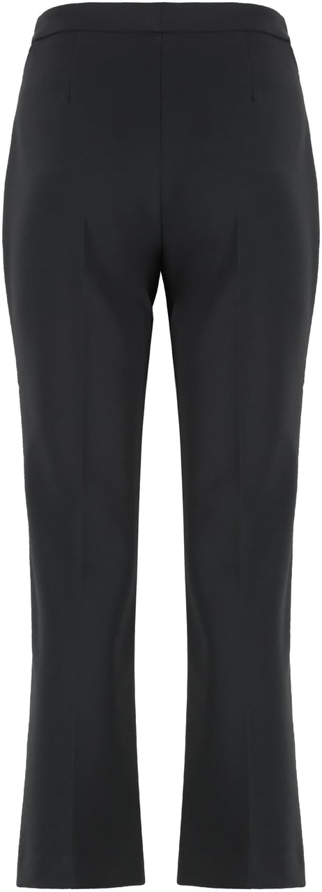 Elisabetta Franchi Pants in double crepe Zwart