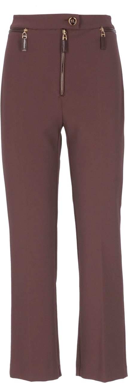 Elisabetta Franchi Trousers Bordeaux Rood
