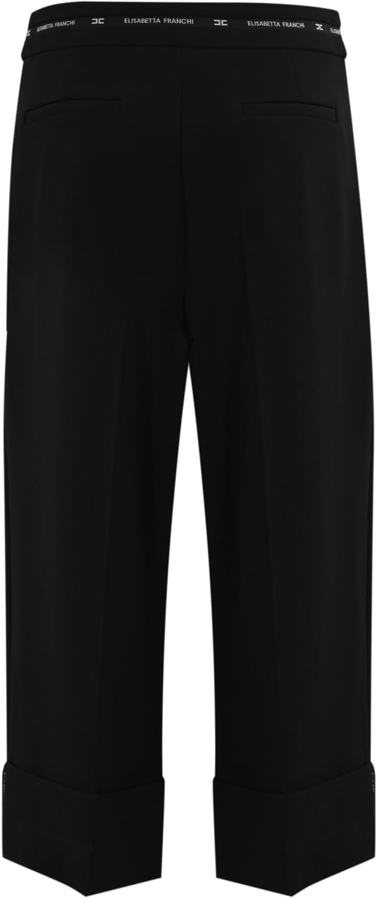 Elisabetta Franchi Trousers Black Zwart