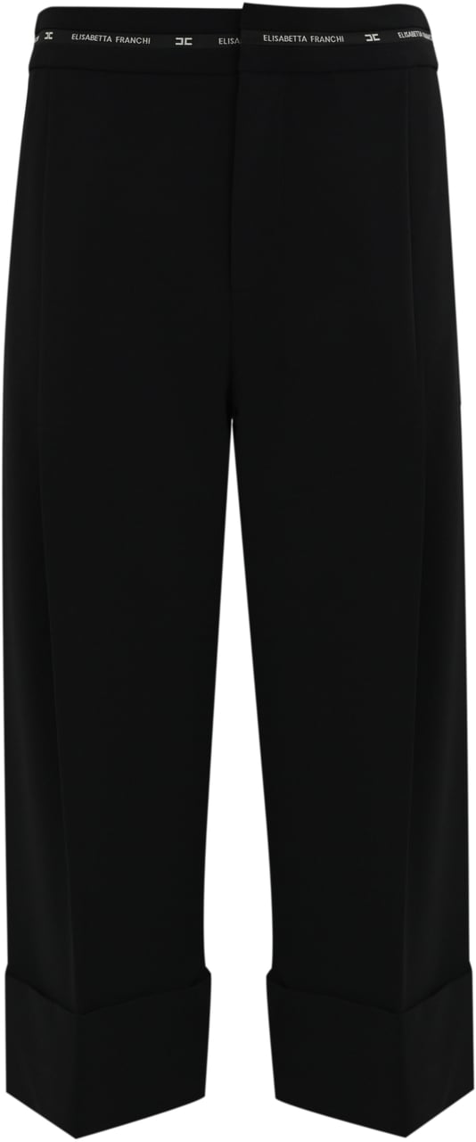 Elisabetta Franchi Trousers Black Zwart