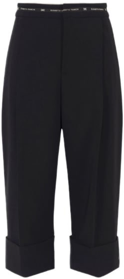 Elisabetta Franchi Trousers Black Zwart