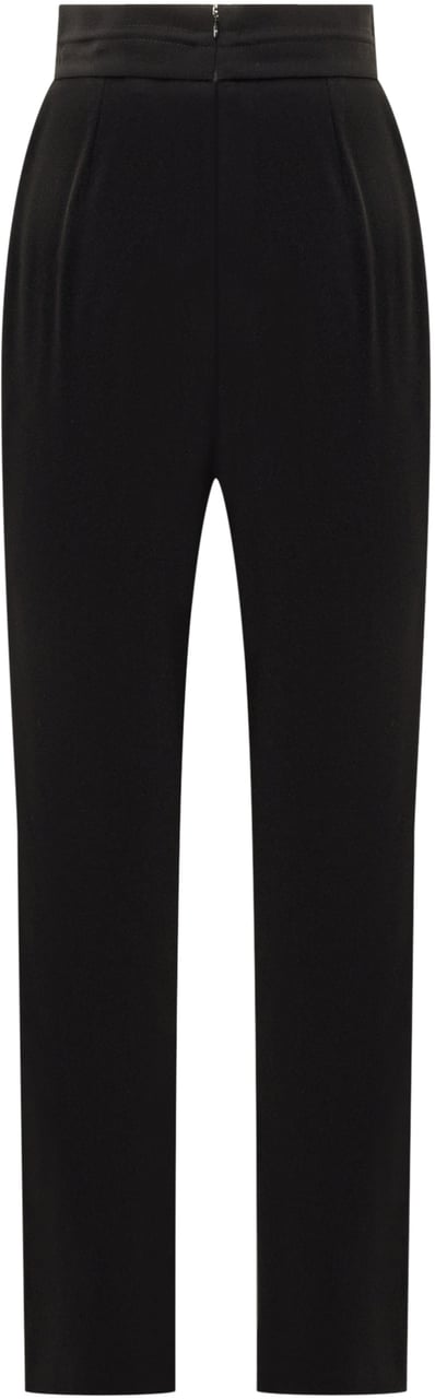 Elisabetta Franchi Pantaloni con Coulisse e Spacchi Zwart
