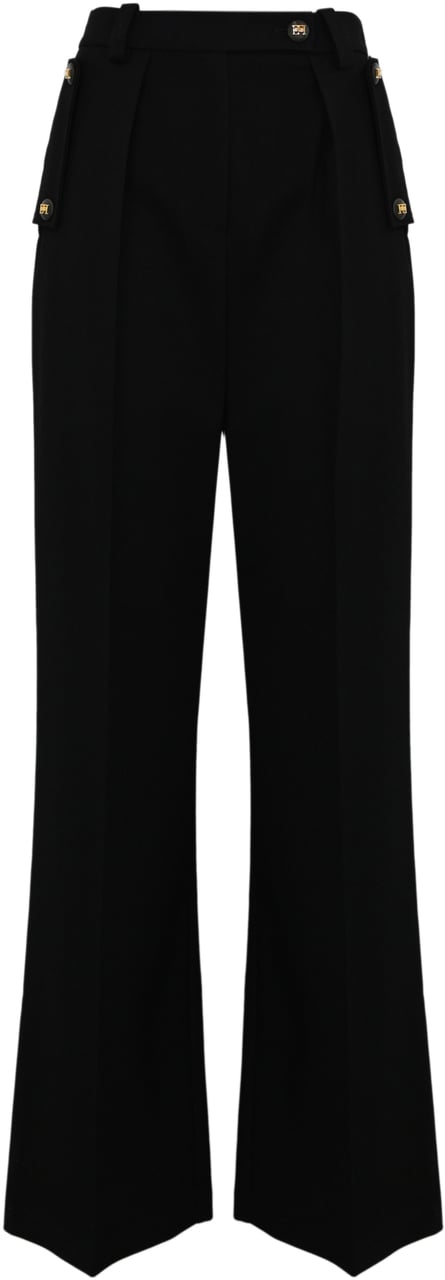 Elisabetta Franchi Trousers Black Zwart