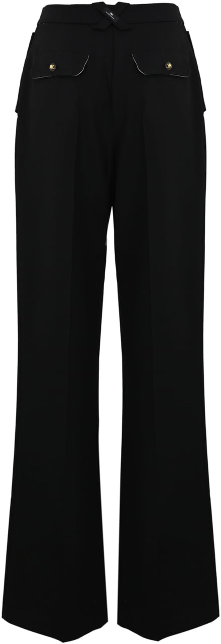 Elisabetta Franchi Trousers Black Zwart