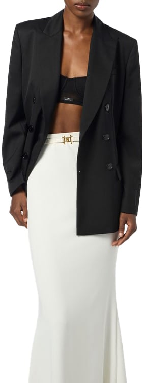 Elisabetta Franchi Trousers Black Zwart