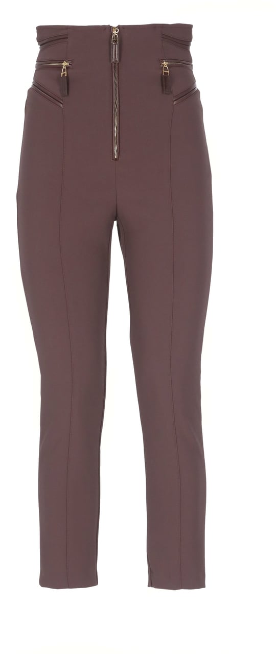 Elisabetta Franchi Trousers Bordeaux Rood