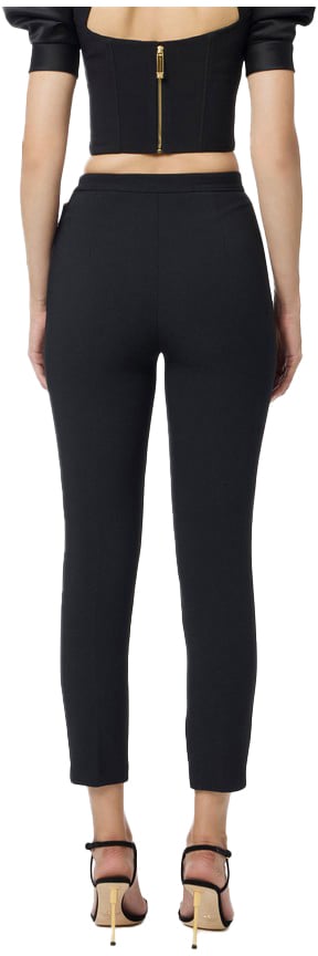 Elisabetta Franchi Trousers Black Zwart