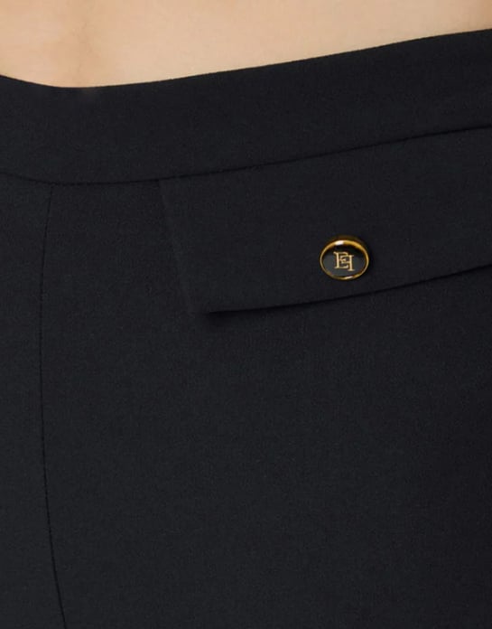 Elisabetta Franchi Trousers Black Zwart