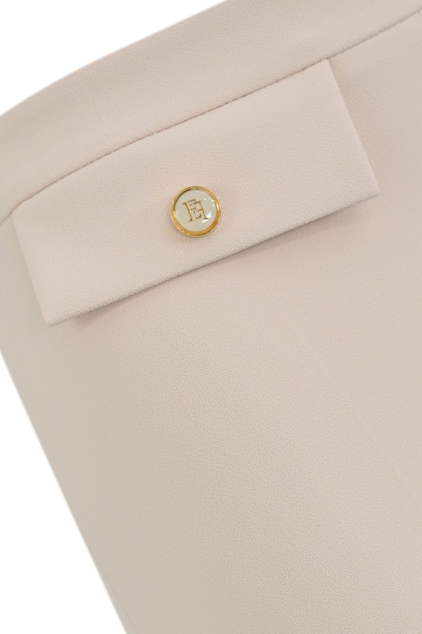 Elisabetta Franchi Trousers Milk Wit