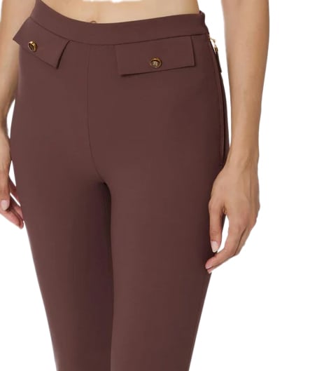 Elisabetta Franchi Trousers Caffe Bruin