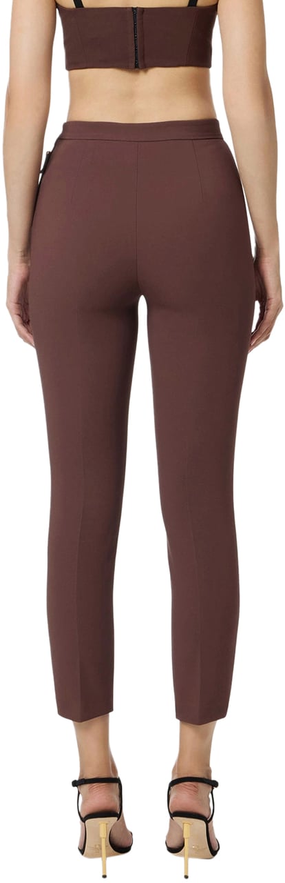 Elisabetta Franchi Trousers Brown Bruin
