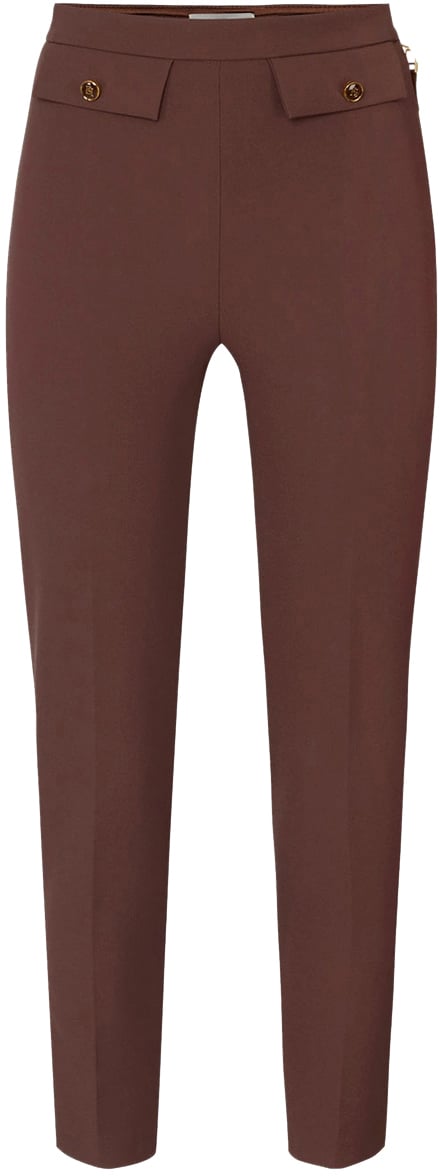 Elisabetta Franchi Trousers Brown Bruin