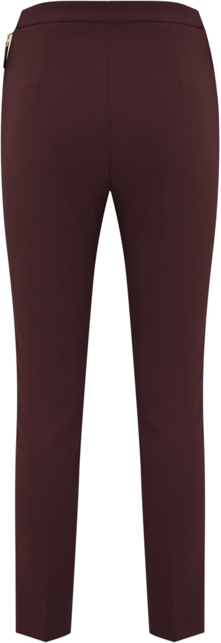 Elisabetta Franchi Trousers Merlot Rood