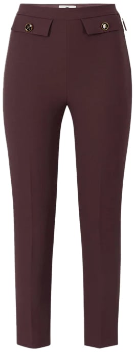 Elisabetta Franchi Trousers Merlot Rood