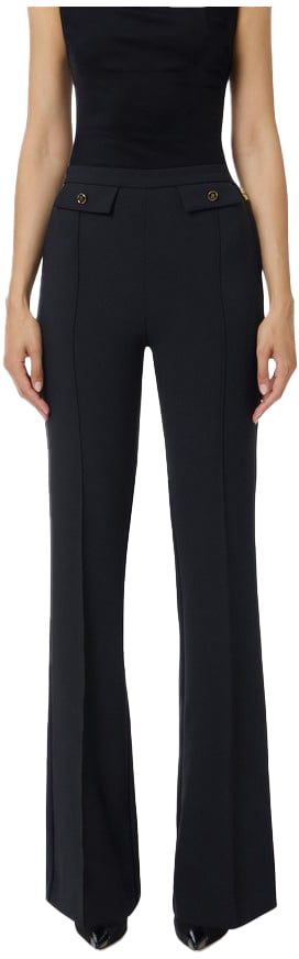 Elisabetta Franchi Trousers Black Zwart