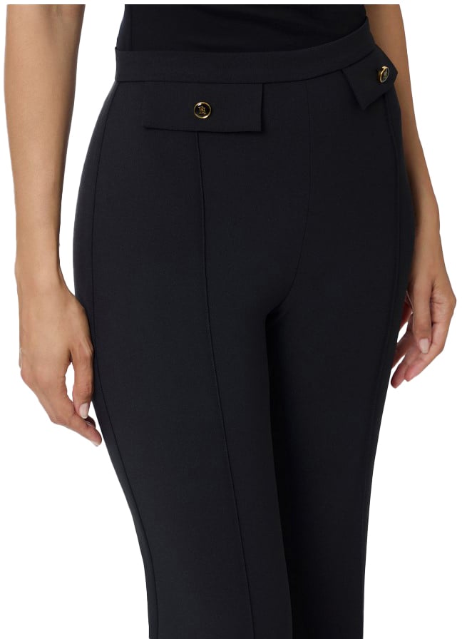 Elisabetta Franchi Trousers Black Zwart