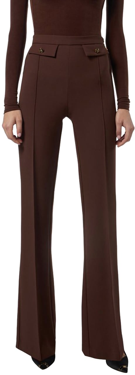 Elisabetta Franchi Trousers Brown Bruin