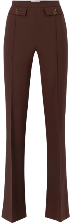 Elisabetta Franchi Trousers Caffe Bruin