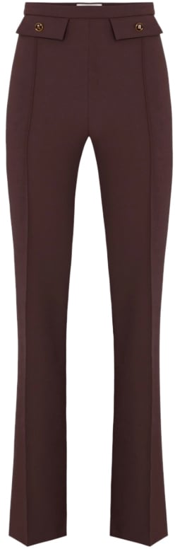 Elisabetta Franchi Trousers Merlot Rood