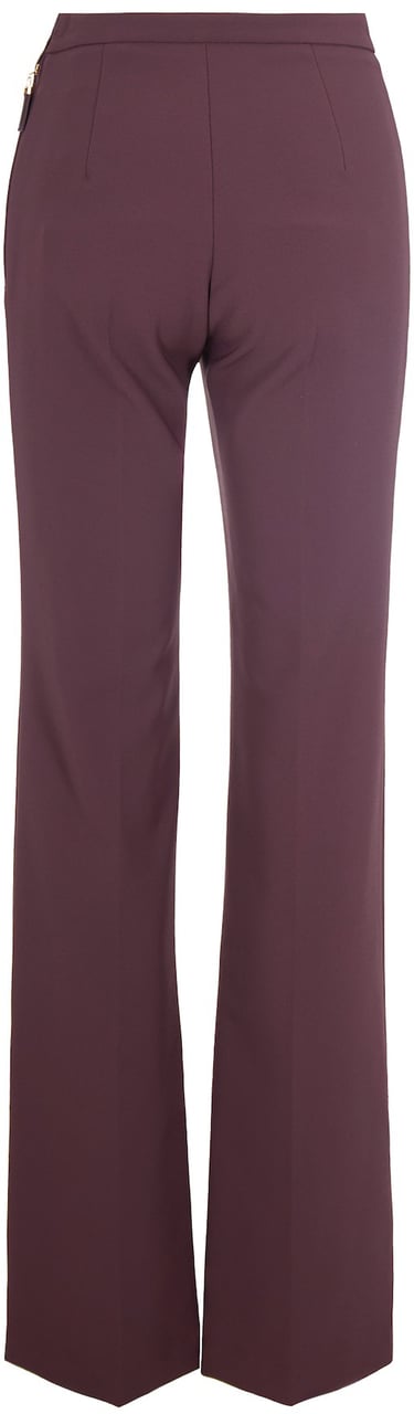 Elisabetta Franchi Trousers Merlot Rood