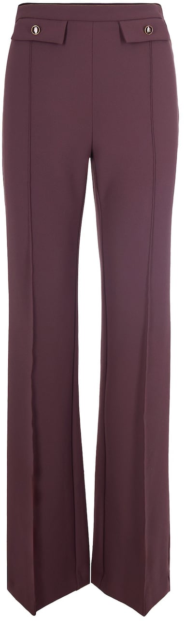 Elisabetta Franchi Trousers Merlot Rood