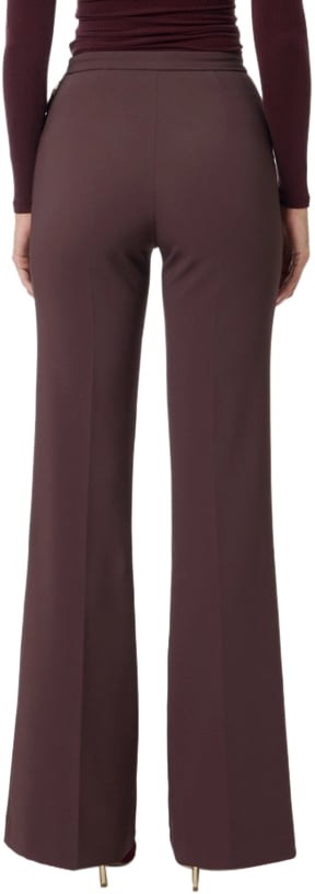 Elisabetta Franchi Trousers Merlot Rood