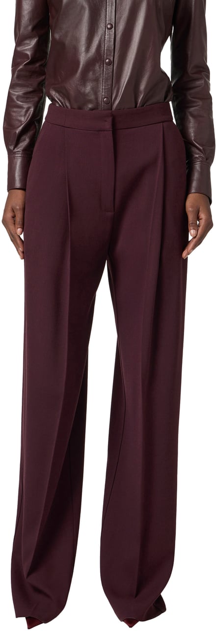 Elisabetta Franchi Trousers Merlot Rood