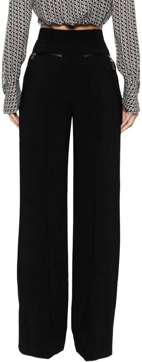 Elisabetta Franchi Trousers Black Zwart