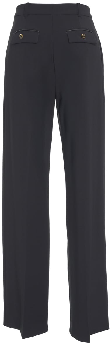 Elisabetta Franchi Pantaloni svasati Zwart