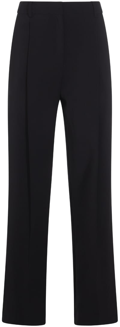 Elisabetta Franchi Straight-Leg Trousers With Tailored Silhouette Zwart