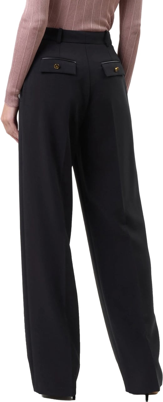 Elisabetta Franchi Trousers Black Zwart