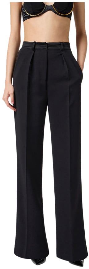 Elisabetta Franchi Trousers Black Zwart